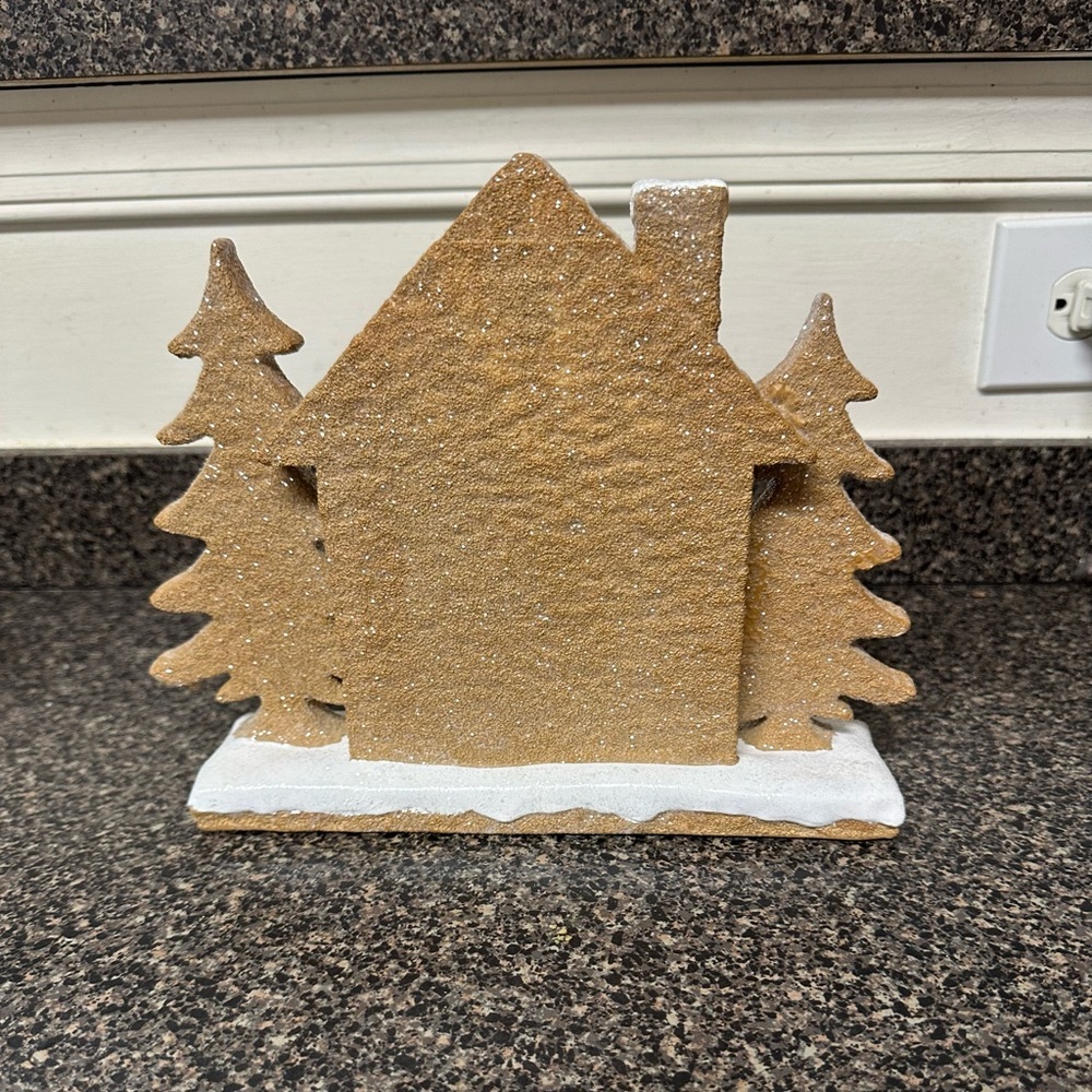 Christmas Glitter Gingerbread House Decor - Picture 2 of 5